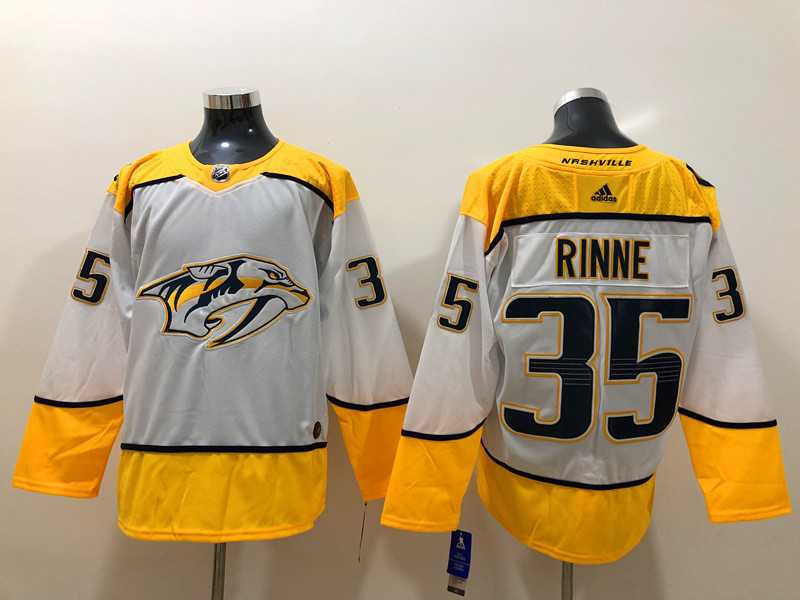 Nashville Predators #35 Pekka Rinne White Adidas Jersey